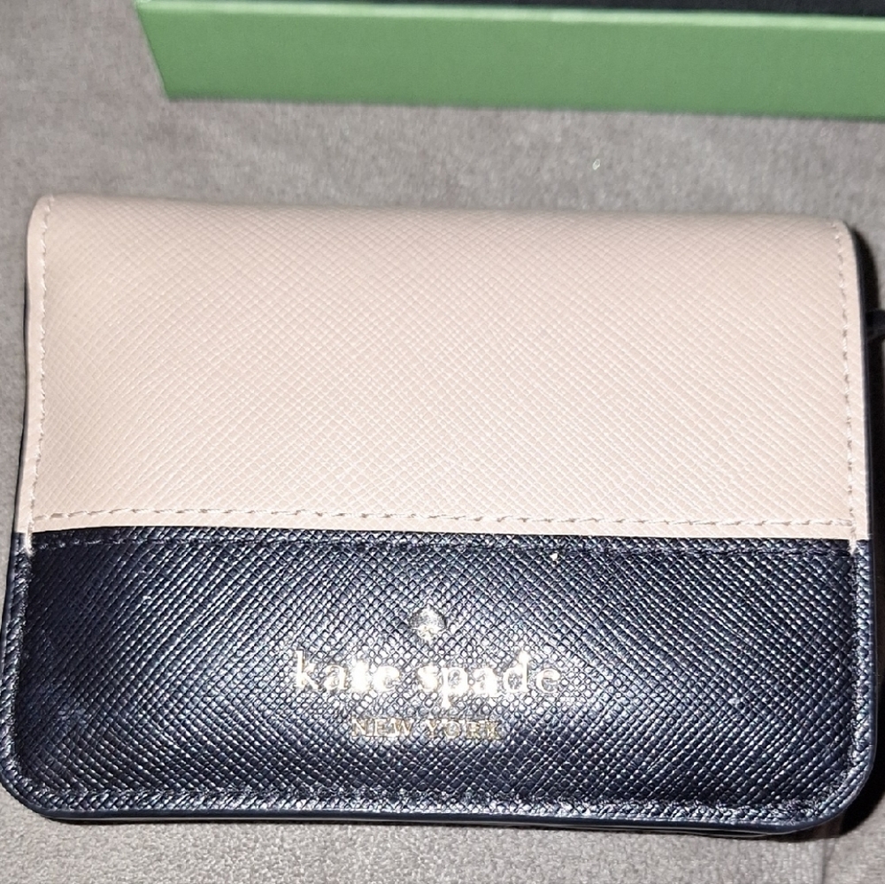 Kate Spade Madison Saffiano Leather Small Bifold Wallet Toasted Hazelnut